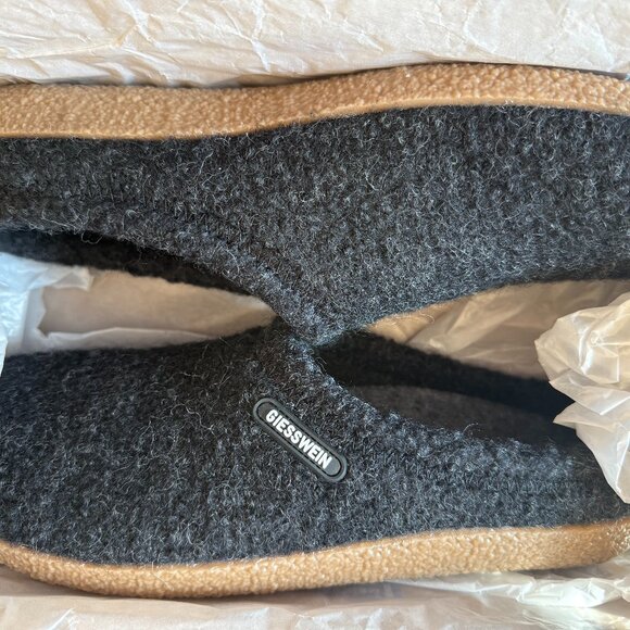 Giesswein Women's Veitsch Wool Slippers anthracite-029 Size 8 New in Box - Picture 6 of 8